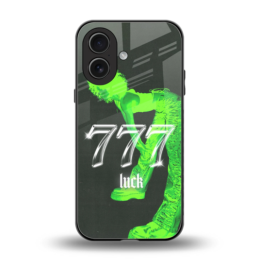 777 Luck back phone cover | glass case for iphone 17