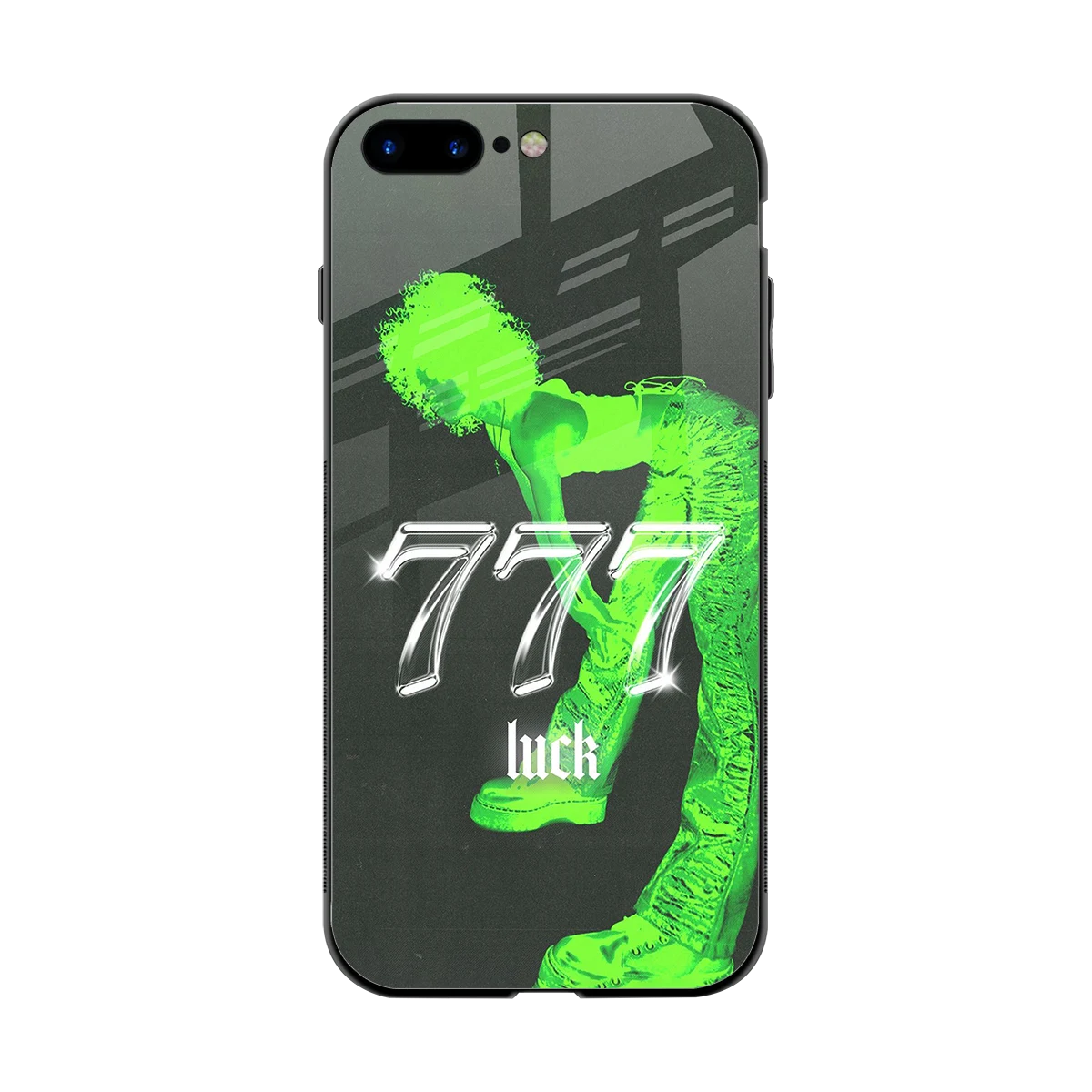 777 Luck back phone cover | glass case for iphone 7 plus