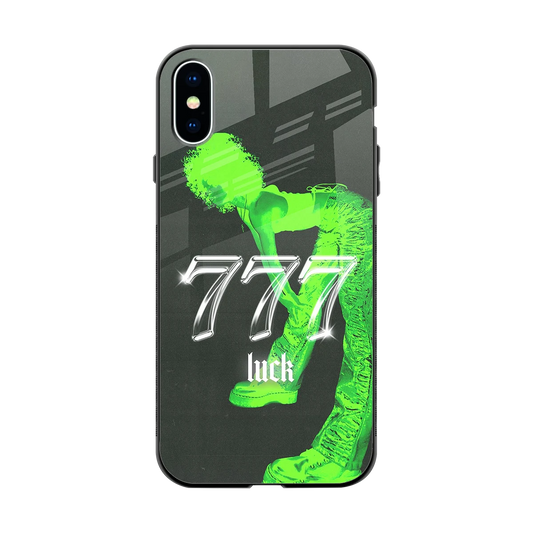 777 Luck back phone cover | glass case for iphone x