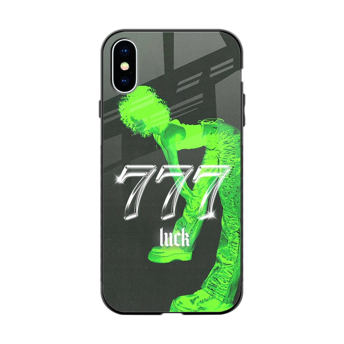 777 Luck back phone cover | glass case for iphone xs