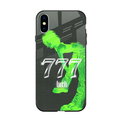 777 Luck back phone cover | glass case for iphone xs