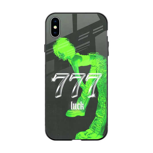 777 Luck back phone cover | glass case for iphone xs max