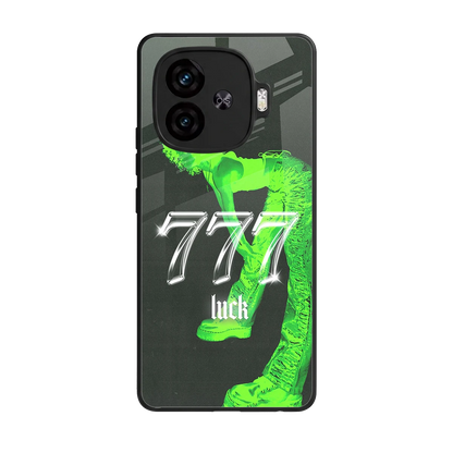 777 Luck back phone cover | glass case for iqoo neo 10r 5g