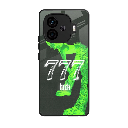777 Luck back phone cover | glass case for iqoo neo 10r 5g
