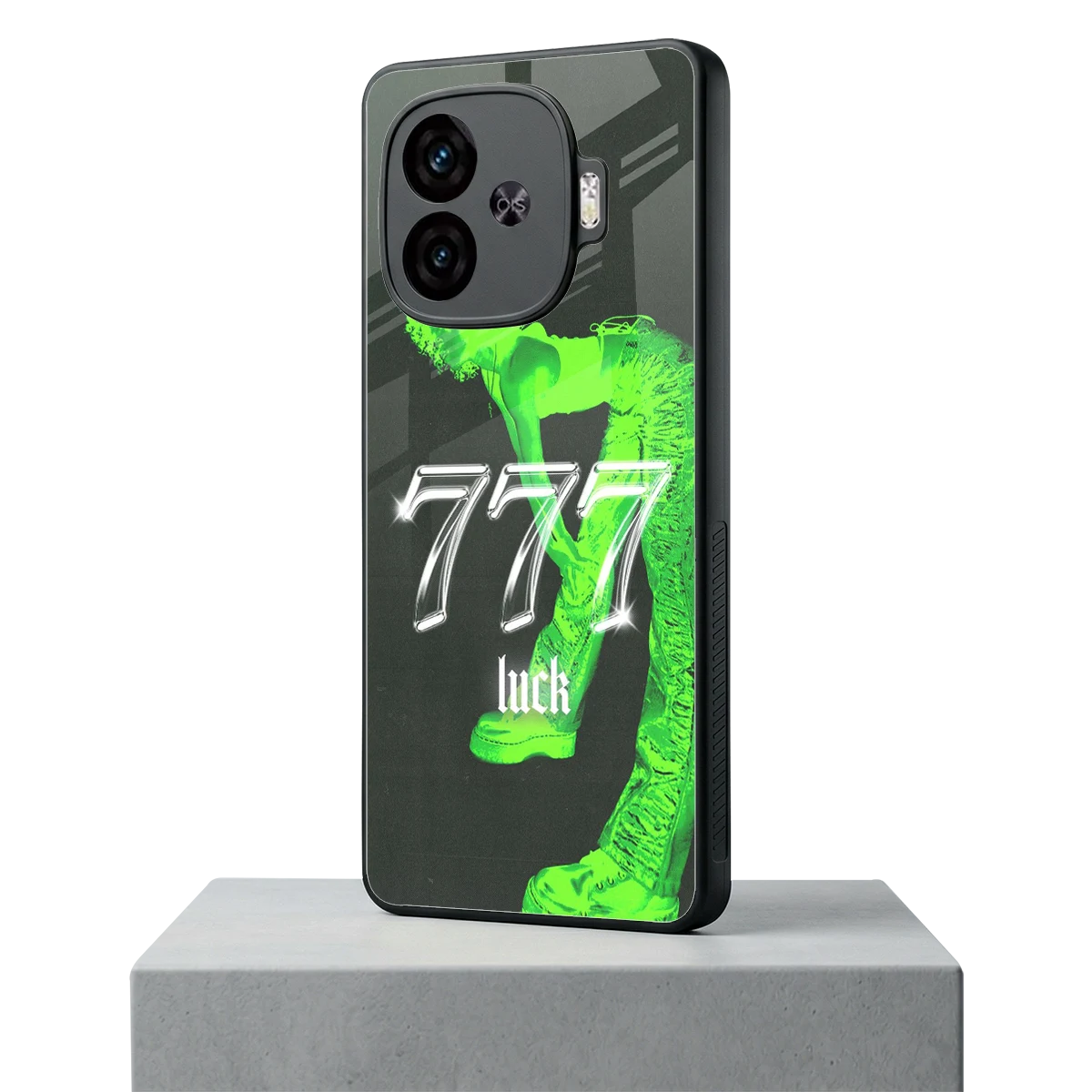 777 Luck iqoo neo 10r 5g mobile cover | shockproof glass phone case
