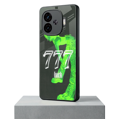 777 Luck iqoo neo 10r 5g mobile cover | shockproof glass phone case