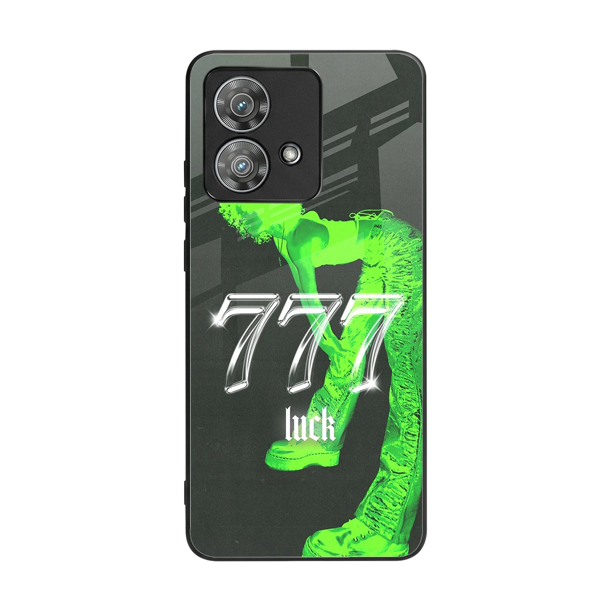 777 Luck back phone cover | glass case for motorola edge 40 neo 5g
