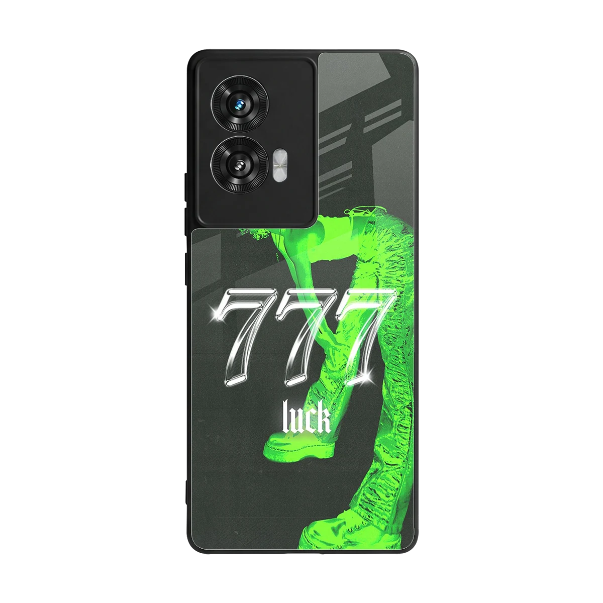 777 Luck back phone cover | glass case for motorola edge 50 fusion