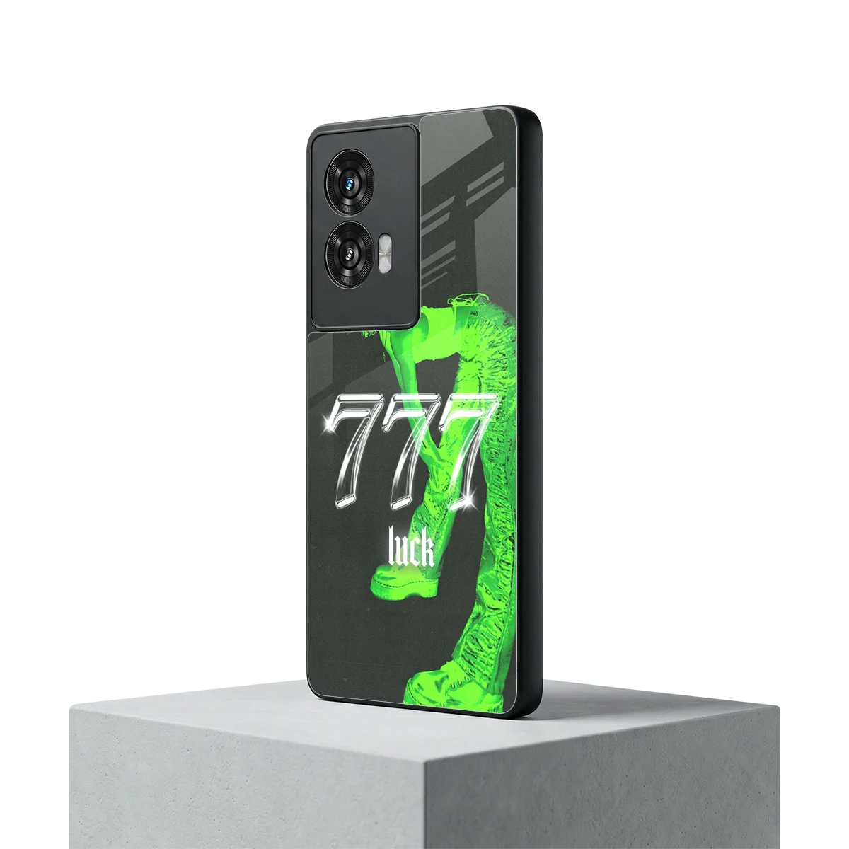 777 Luck motorola edge 50 fusion mobile cover | shockproof glass phone case