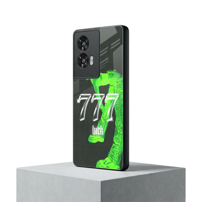 777 Luck motorola edge 50 fusion mobile cover | shockproof glass phone case