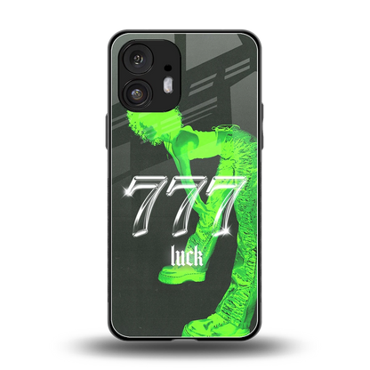 777 Luck back phone cover | glass case for nothing phone 2