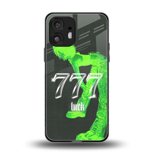 777 Luck back phone cover | glass case for nothing phone 2