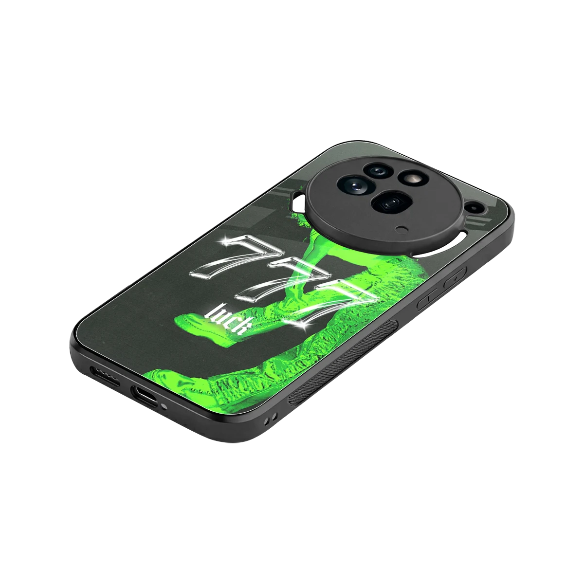 777 Luck stylish phone case for nothing phone 3a pro | glossy glass and slim fit