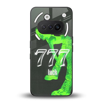 777 Luck back phone cover | glass case for nothing phone 3a