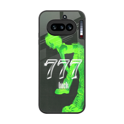 777 Luck back phone cover | glass case for nothing phone 4a
