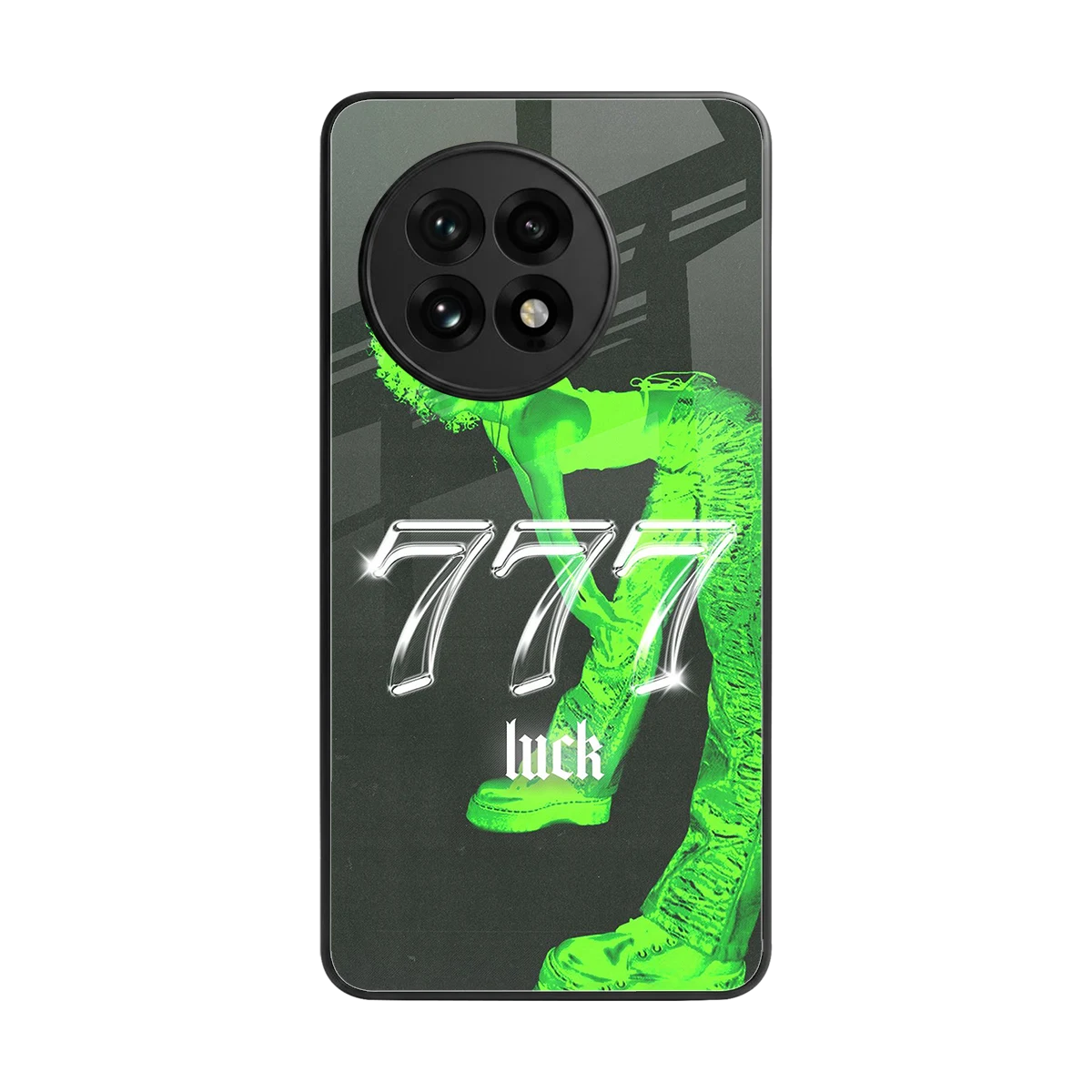 777 Luck back phone cover | glass case for oneplus 13r