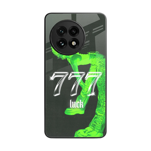 777 Luck back phone cover | glass case for oneplus 13r