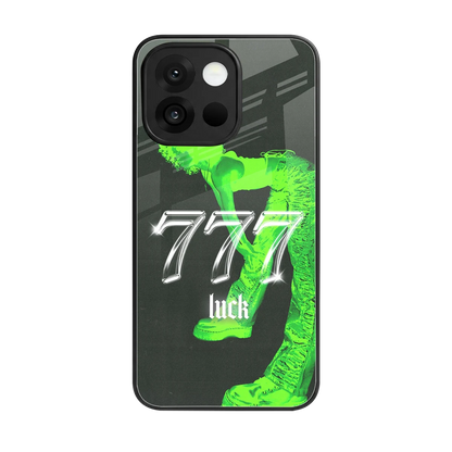 777 Luck back phone cover | glass case for oneplus 13s