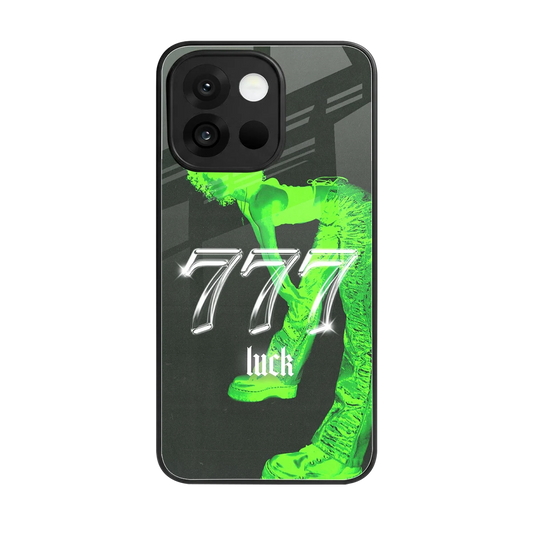 777 Luck back phone cover | glass case for oneplus 13s