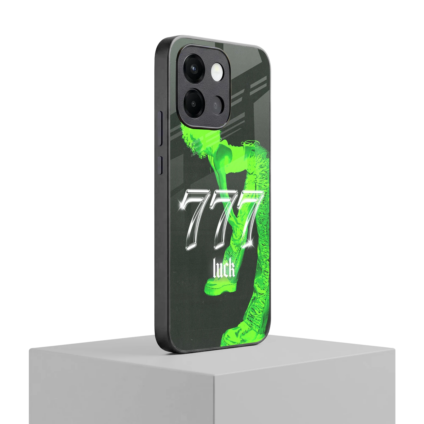 777 Luck oneplus 13s mobile cover | shockproof glass phone case