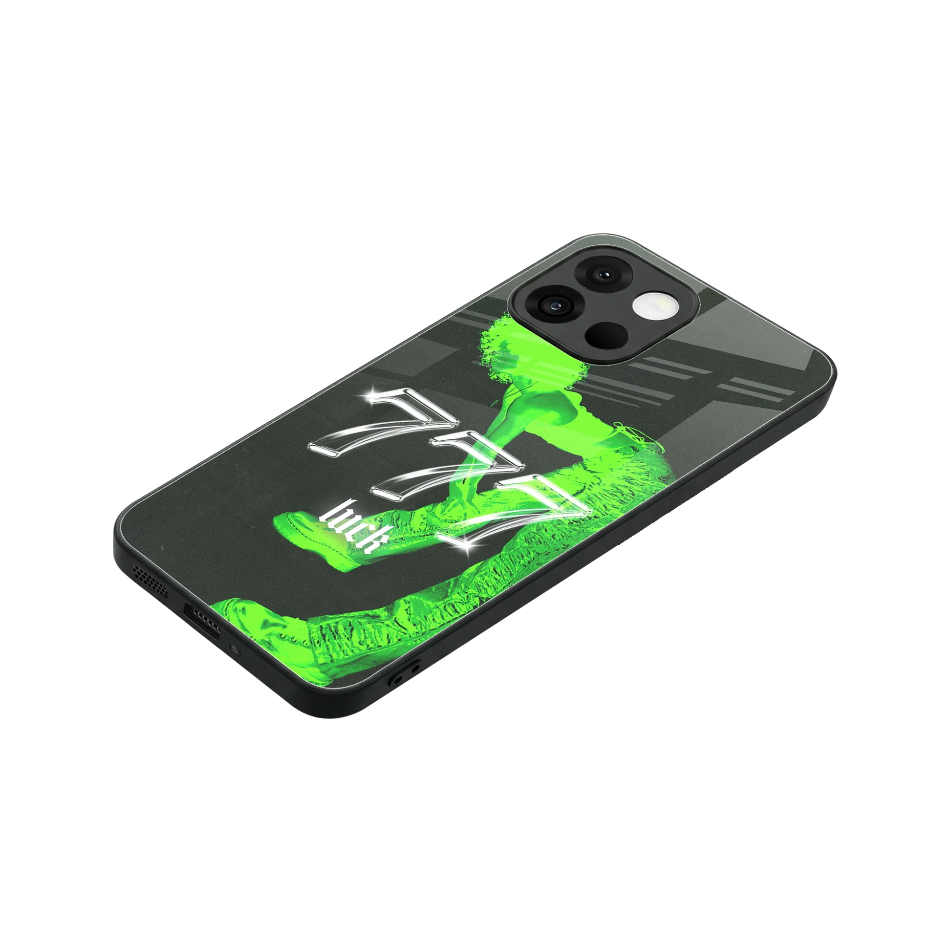 777 Luck stylish phone case for oneplus 13s | glossy glass and slim fit