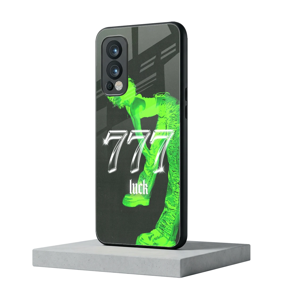 777 Luck oneplus nord 2 mobile cover | shockproof glass phone case