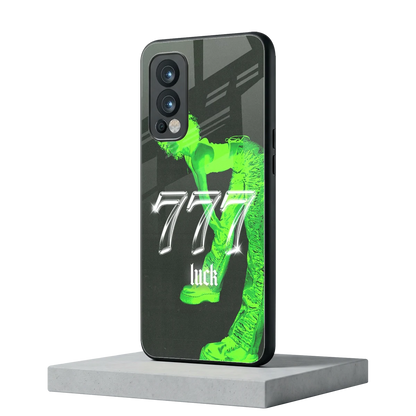 777 Luck oneplus nord 2 mobile cover | shockproof glass phone case