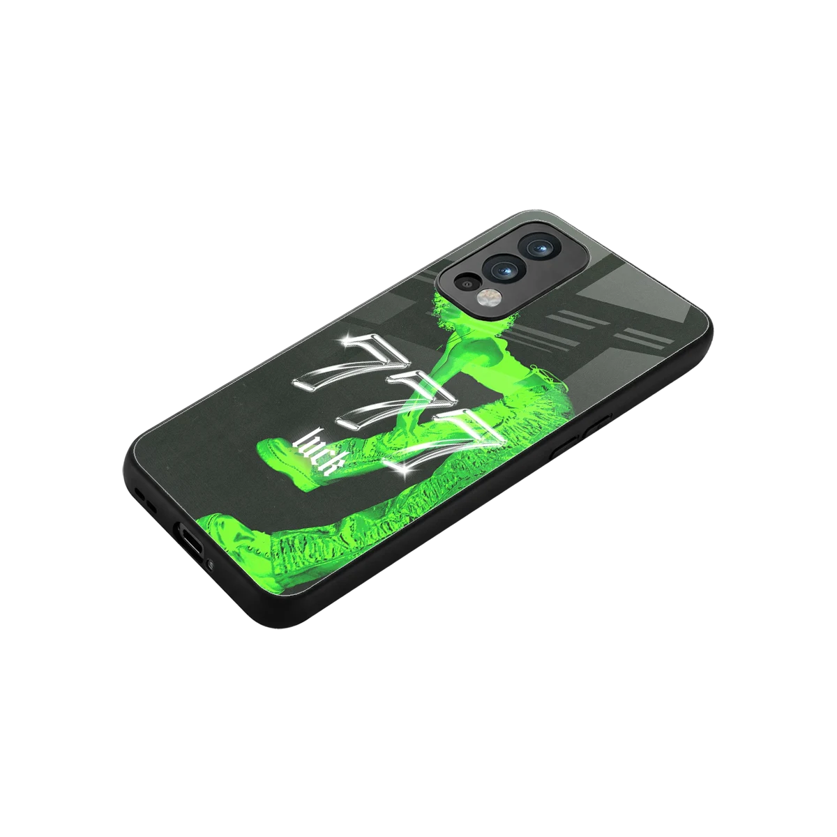 777 Luck stylish phone case for oneplus nord 2 | glossy glass and slim fit
