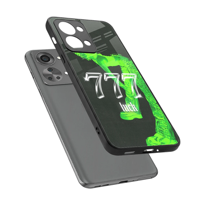 777 Luck sleek oneplus nord 2t cover with tempered glass back and TPU edges