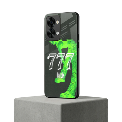 777 Luck oneplus nord 2t mobile cover | shockproof glass phone case