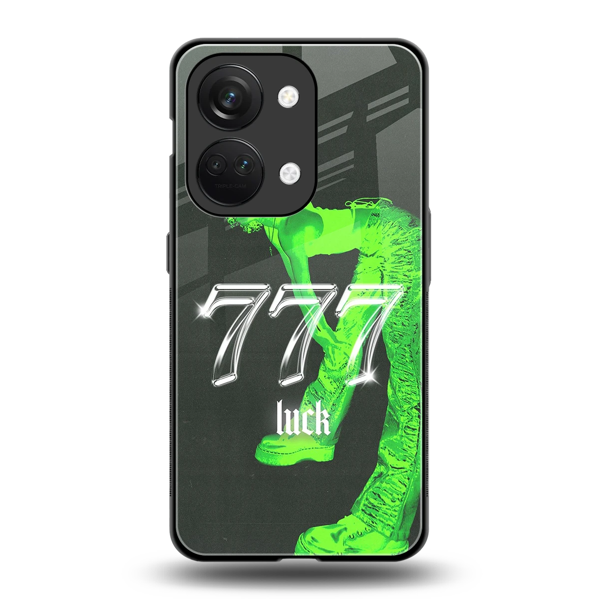 777 Luck back phone cover | glass case for oneplus nord 3