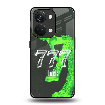 777 Luck back phone cover | glass case for oneplus nord 3