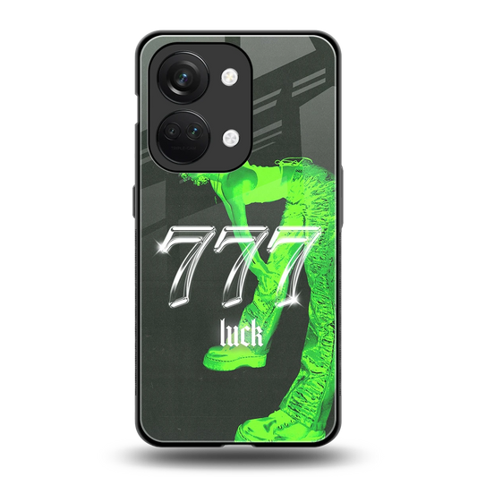777 Luck back phone cover | glass case for oneplus nord 3