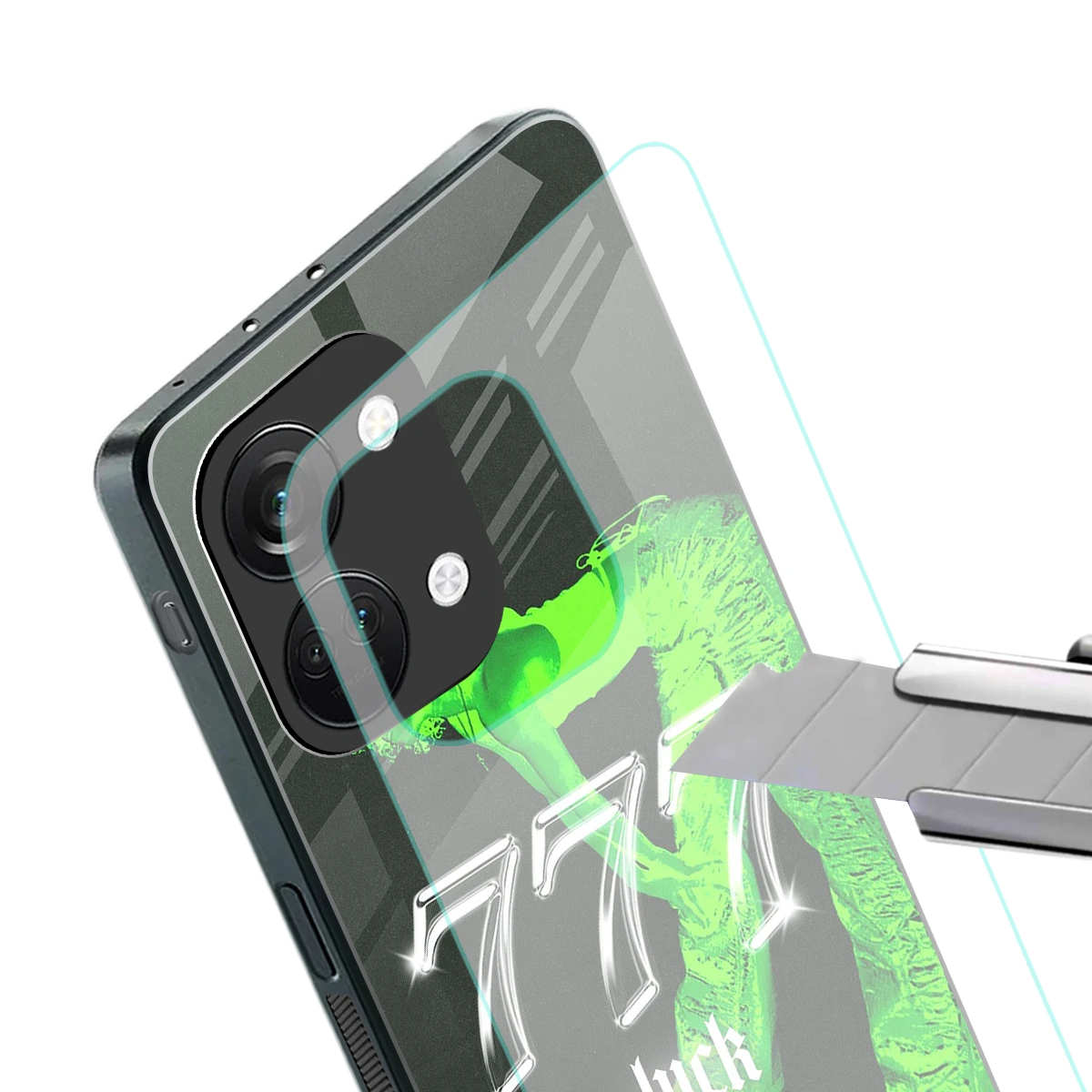777 Luck stylish phone case for oneplus nord 3 | glossy glass and slim fit