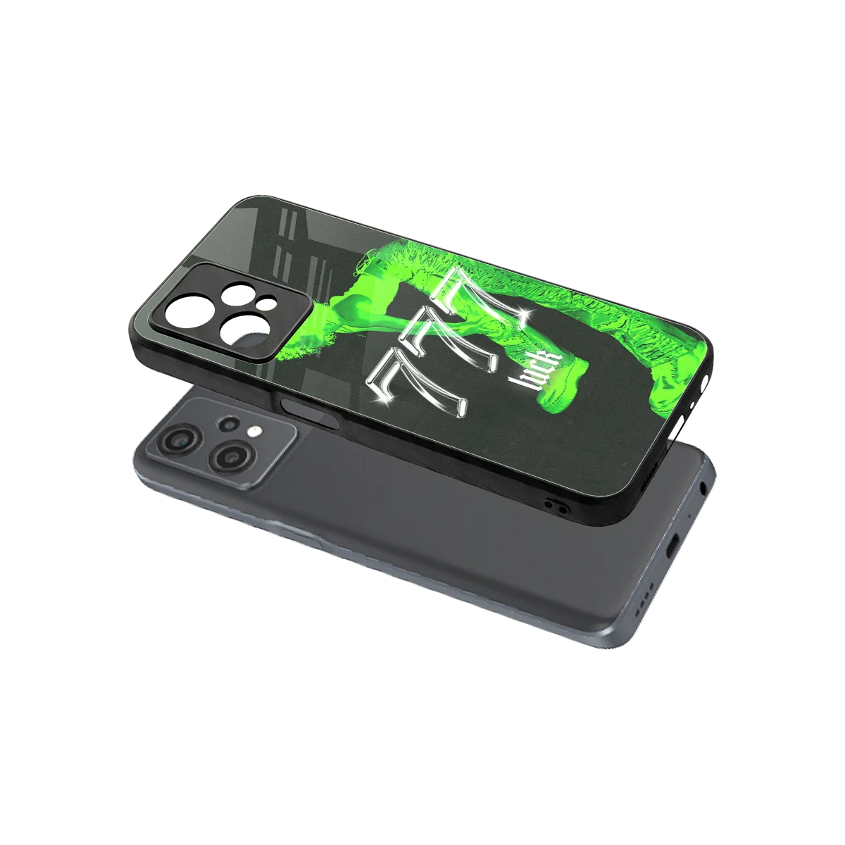 777 Luck sleek oneplus nord ce 2 lite cover with tempered glass back and TPU edges
