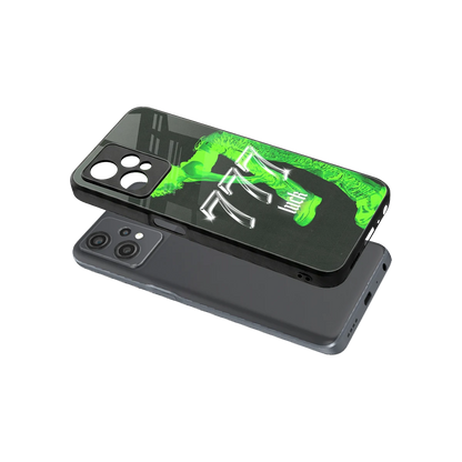 777 Luck sleek oneplus nord ce 2 lite cover with tempered glass back and TPU edges