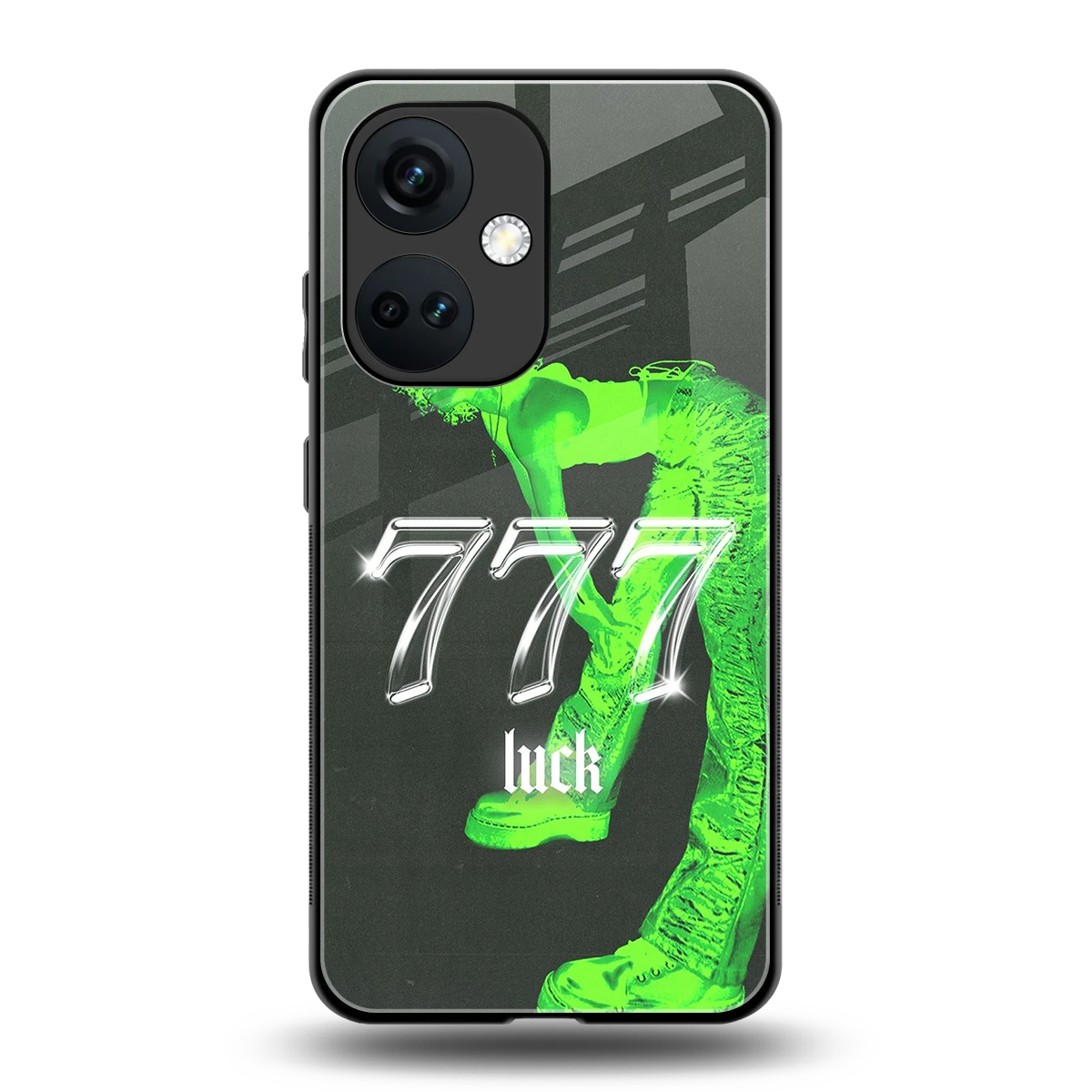 777 Luck back phone cover | glass case for oneplus nord ce 3