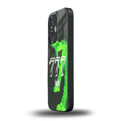 777 Luck oneplus nord ce 3 mobile cover | shockproof glass phone case