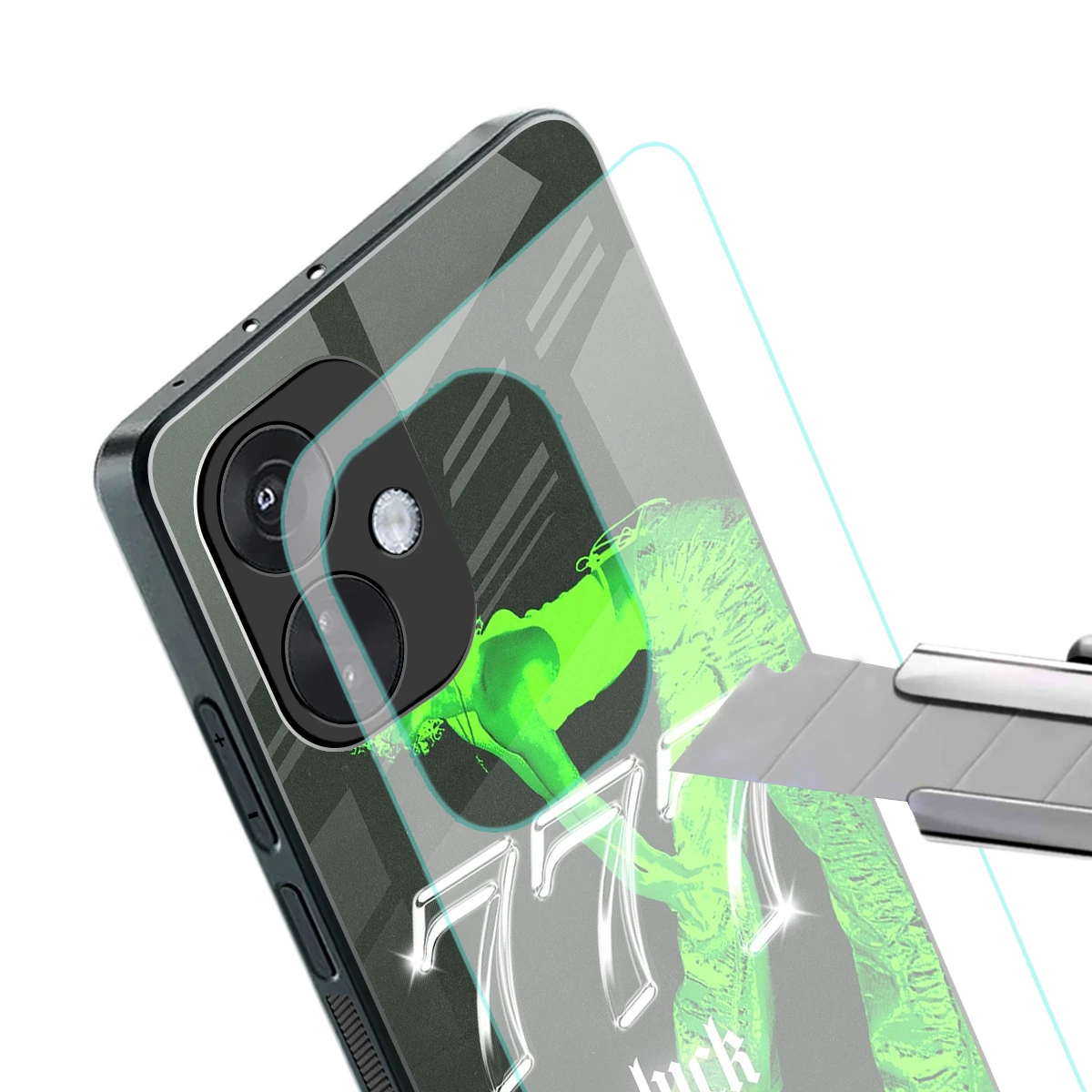 777 Luck stylish phone case for oneplus nord ce 3 | glossy glass and slim fit