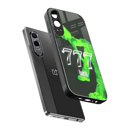 777 Luck sleek oneplus nord ce 4 lite cover with tempered glass back and TPU edges