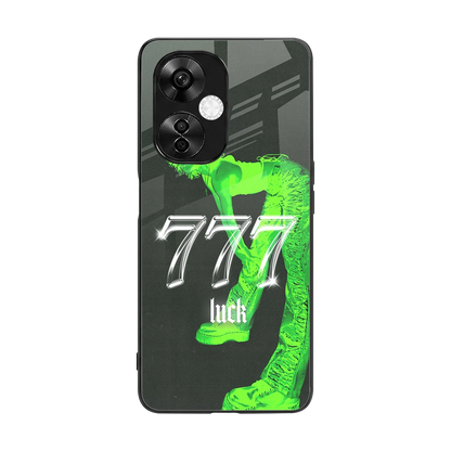 777 Luck back phone cover | glass case for oneplus nord ce 3 lite