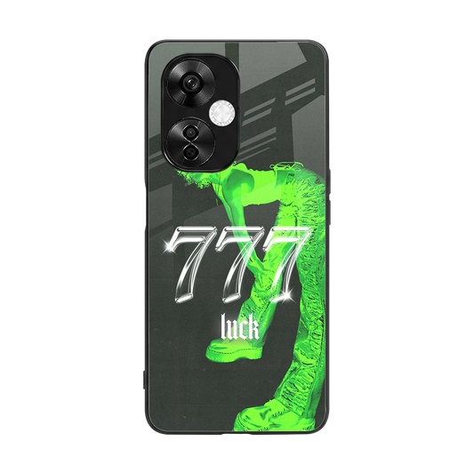 777 Luck back phone cover | glass case for oneplus nord ce 3 lite