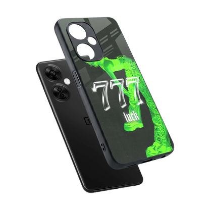 777 Luck sleek oneplus nord ce 3 lite cover with tempered glass back and TPU edges