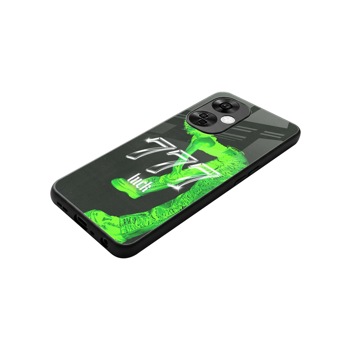 777 Luck stylish phone case for oneplus nord ce 3 lite | glossy glass and slim fit