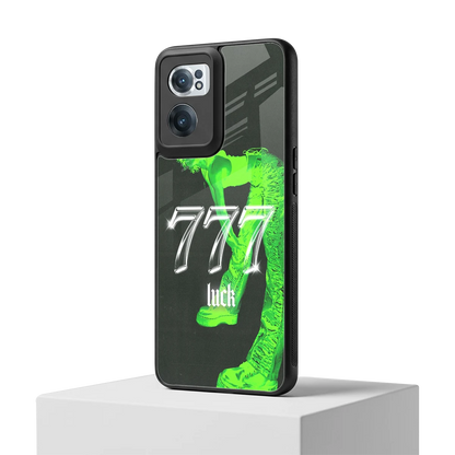 777 Luck oneplus nord ce 2 mobile cover | shockproof glass phone case