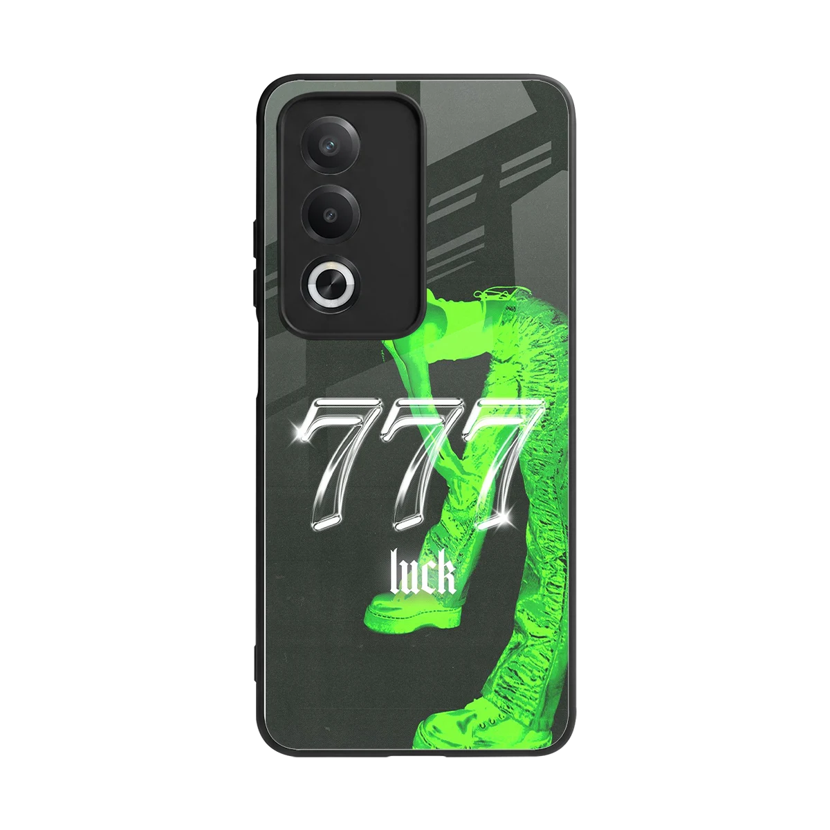 777 Luck back phone cover | glass case for oppo a3 pro