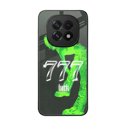 777 Luck back phone cover | glass case for oppo f29 5g