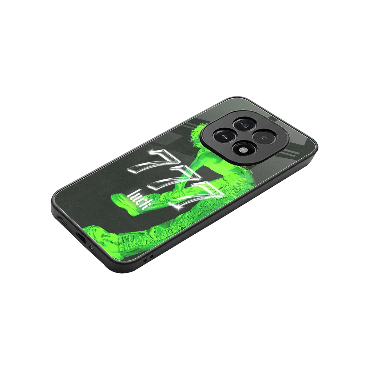 777 Luck stylish phone case for oppo f29 5g | glossy glass and slim fit