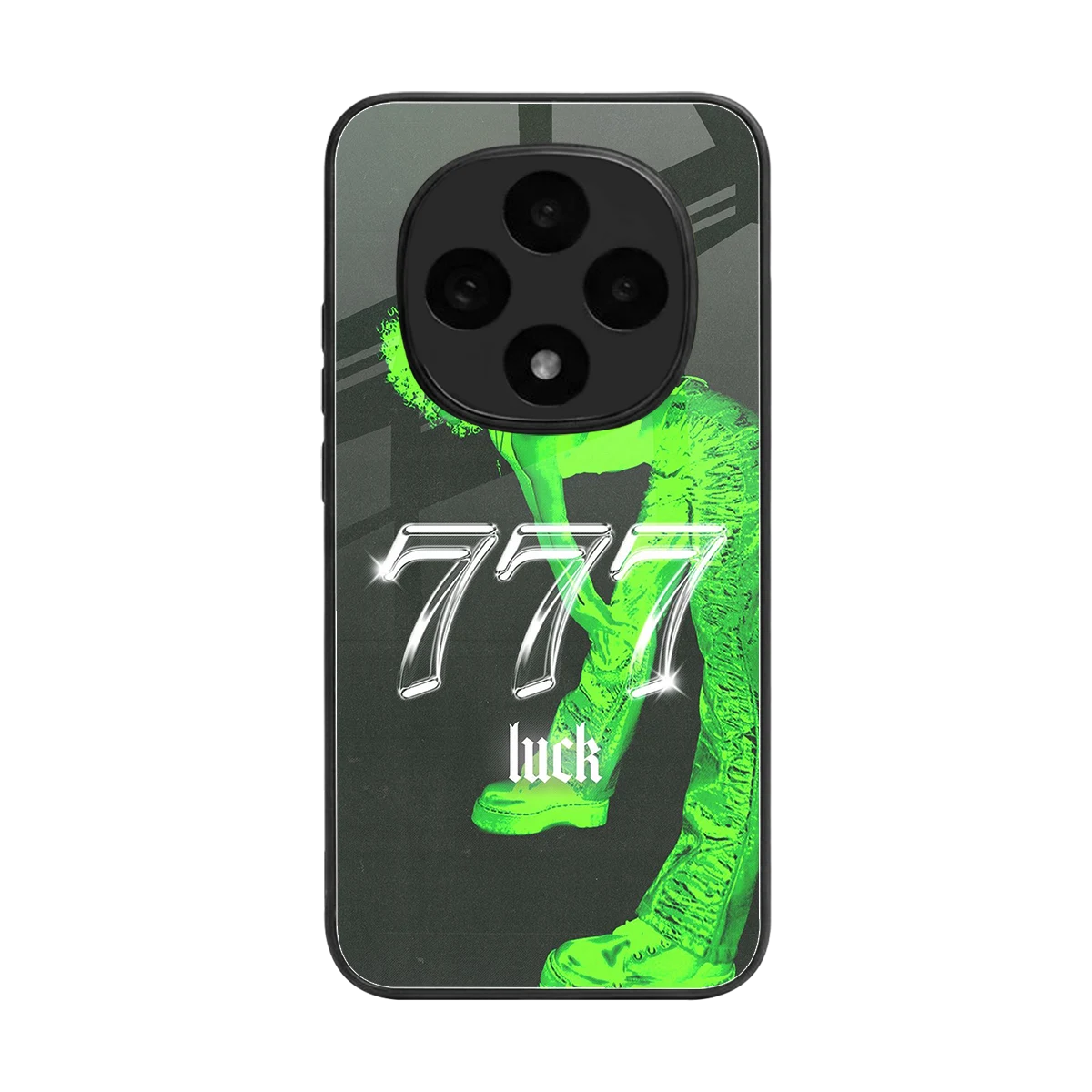 777 Luck back phone cover | glass case for oppo f31 pro 5g
