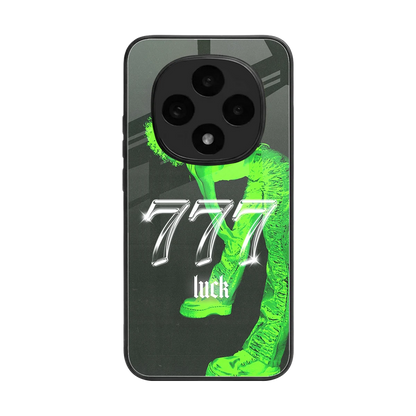 777 Luck back phone cover | glass case for oppo f31 pro 5g